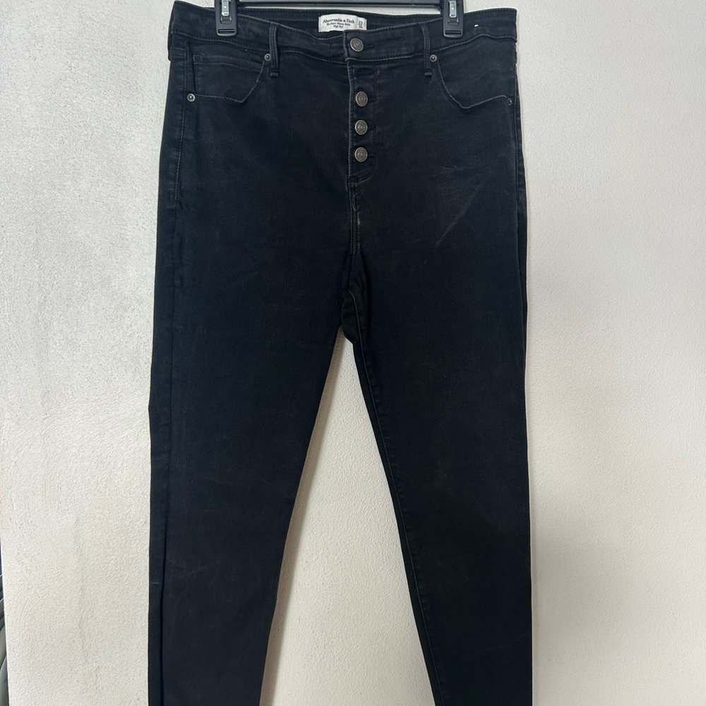 Abercrombie & Fitch High Rise Black Jeans